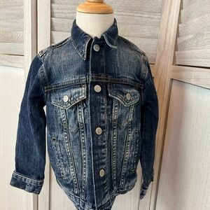 Gymboree Toddler Boy Denim Jacket | Size 4T | Medium Wash | 100% Cotton | Used